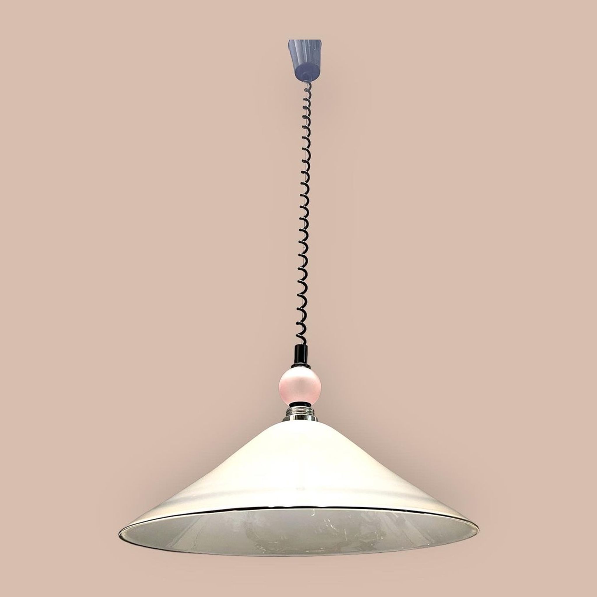 Suspension en verre de Murano, années 1970