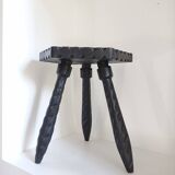 Wabi-sabi wooden stool