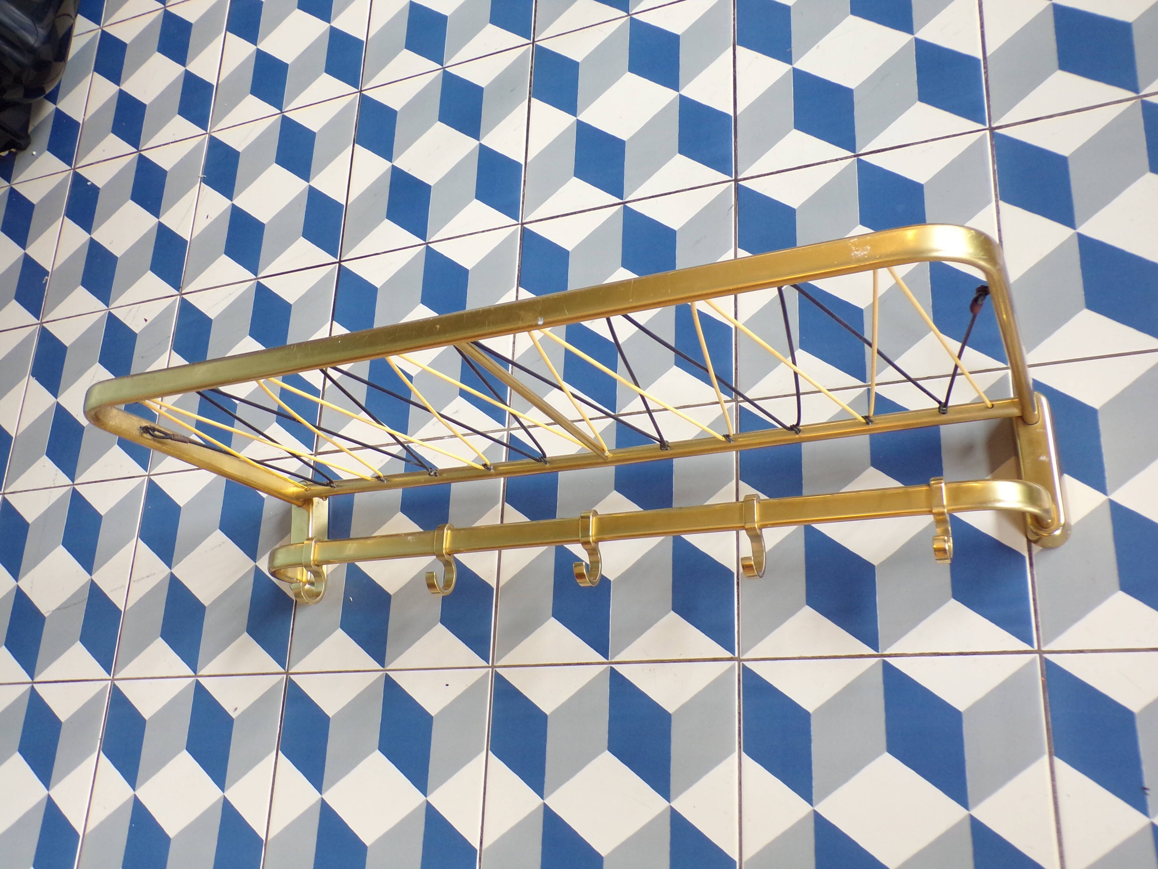 Coat rack like a train luggage rack l=63cm