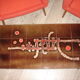 1960 coffee table, painted earthenware