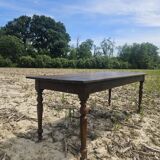 Table de ferme en noyer