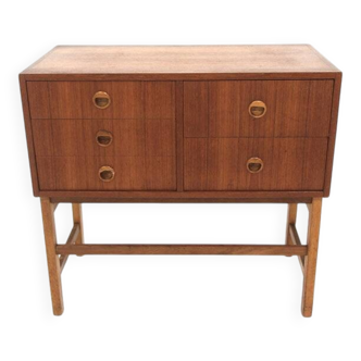 Scandinavian teak chest of drawers, Sweden, 1960