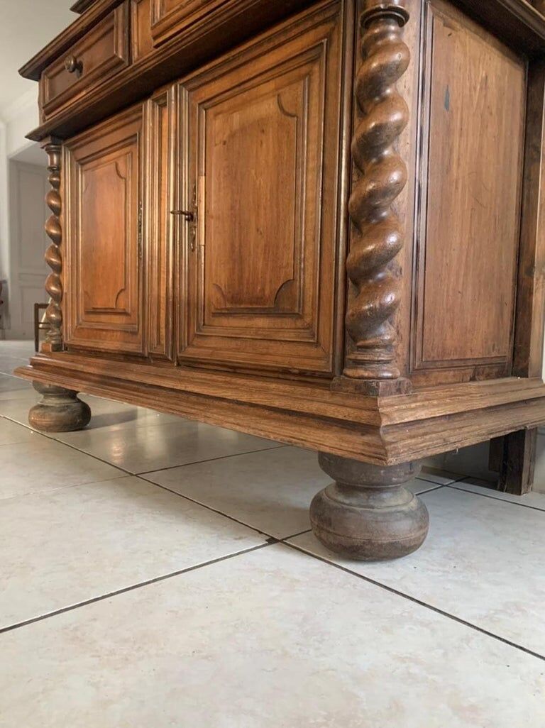 Buffet 2 body, Louis XIII style, seventeenth century