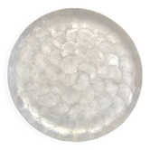 Round mother-of-pearl tray