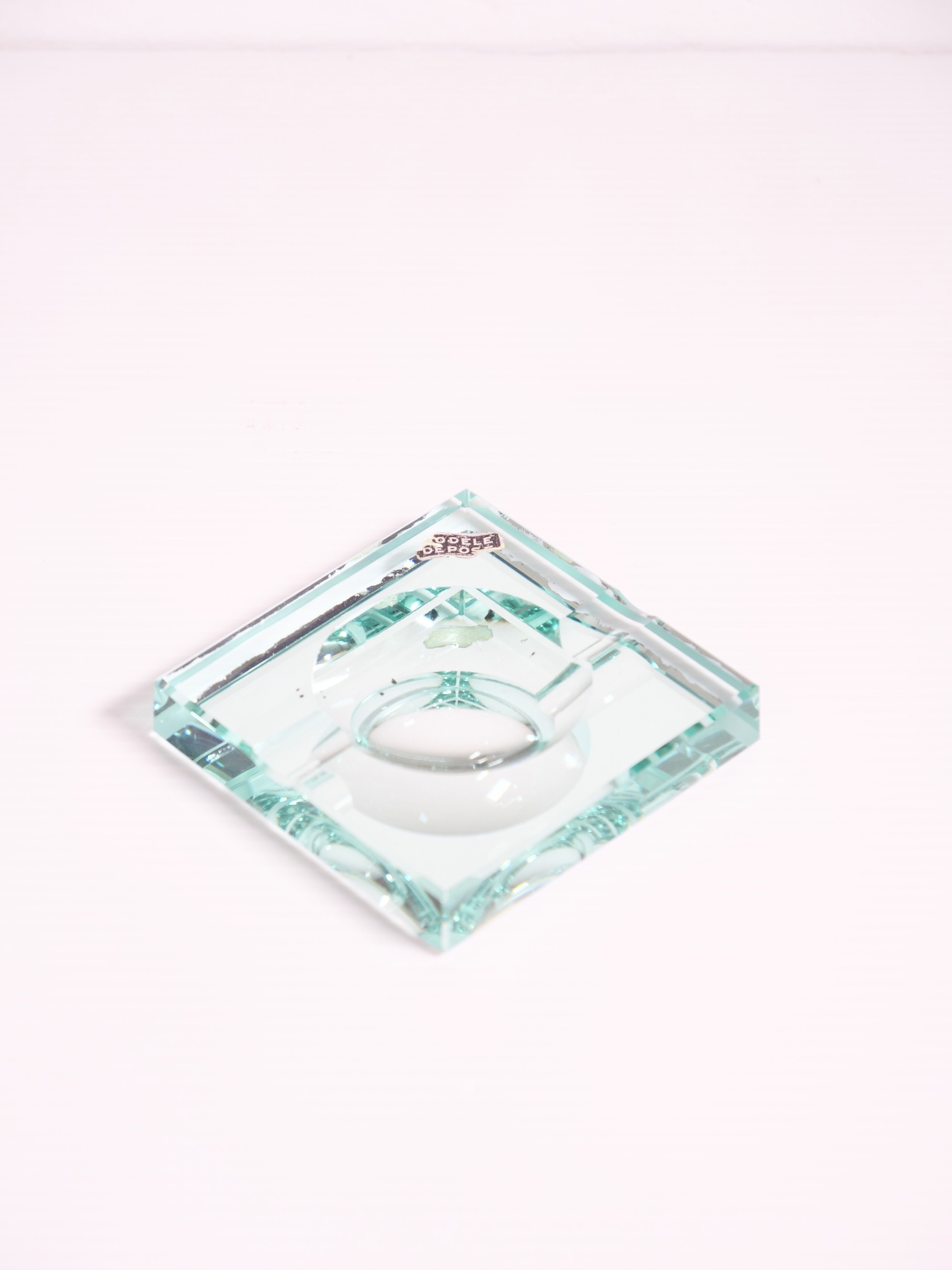 Ashtray art deco mirror by Jean Luce