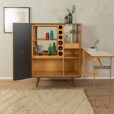Extendable bar cabinet for the home, 1950s