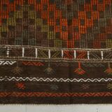 Geometric Pattern Vintage Kilim Rug, 207x301Cm