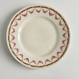 Set of 6 dessert plates | Bernardaud | Garland of roses