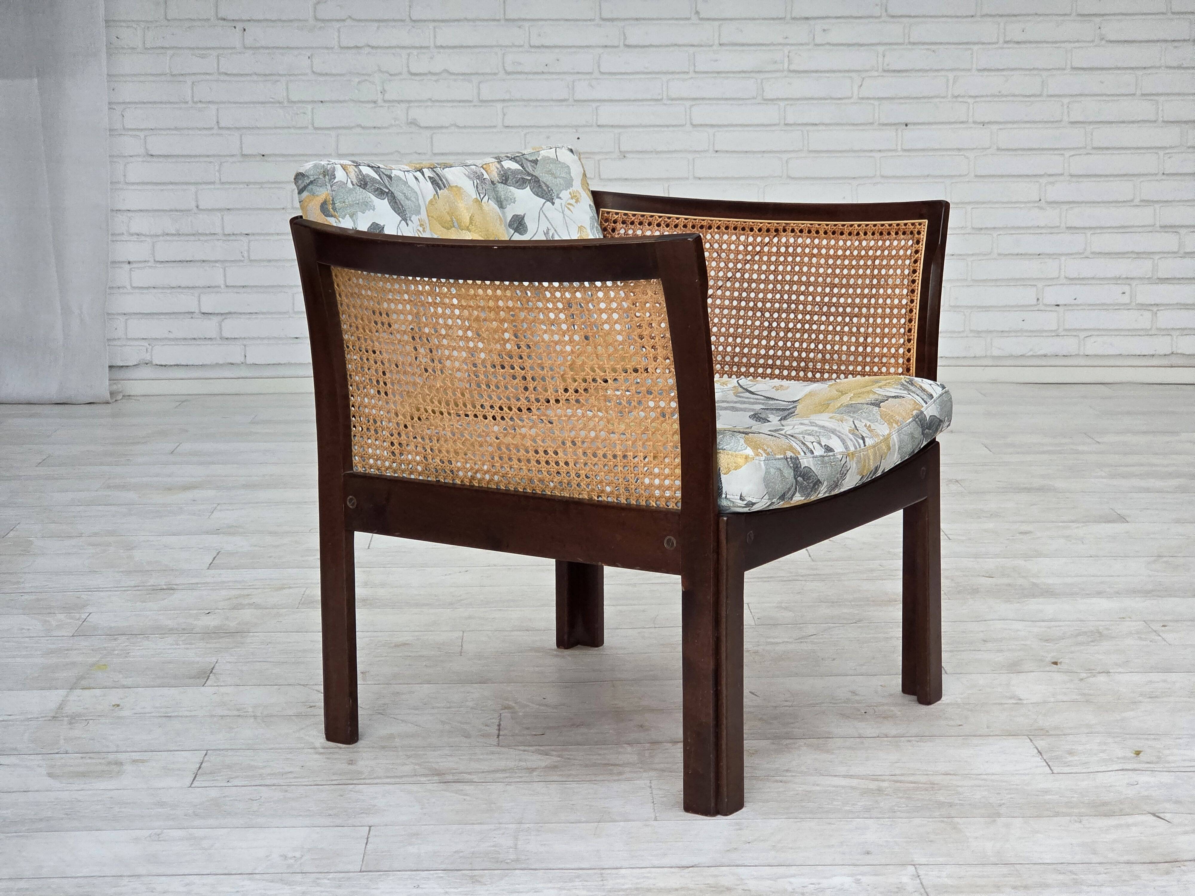 1970s, Danish design by Illum Wikkelsø, armchair model "Plexus", teak wood,