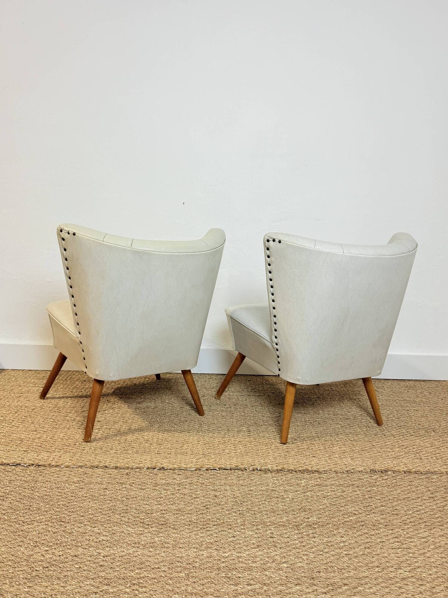 Pair of vintage cocktail armchairs