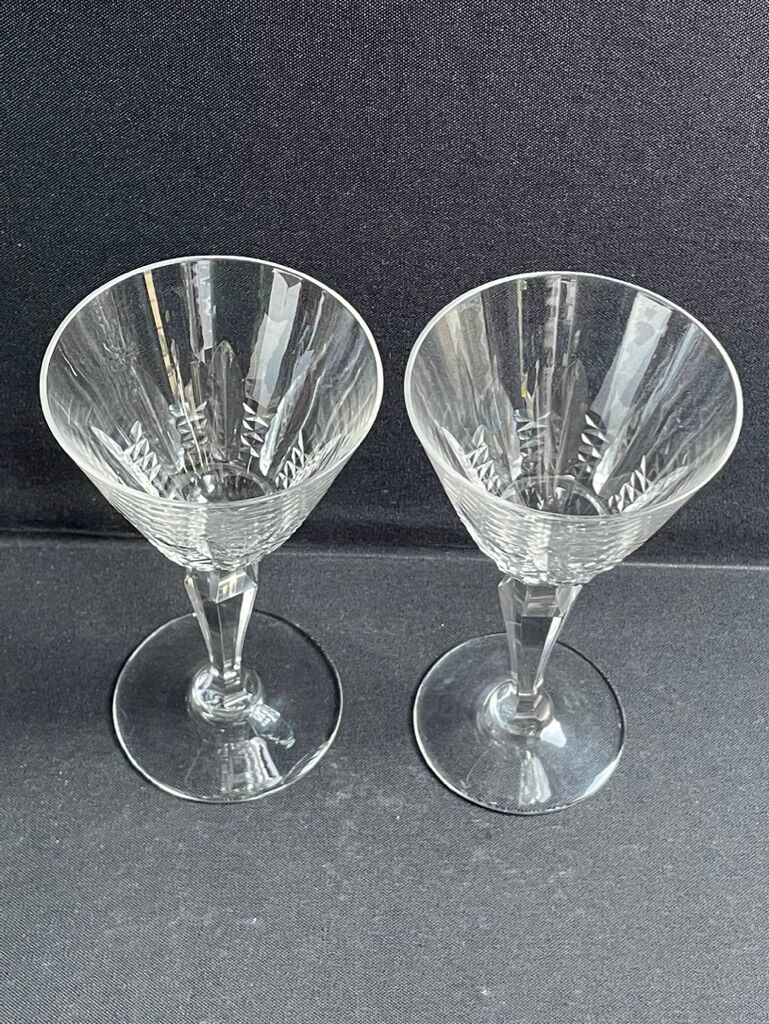 2 Baccarat wine glasses - Service Austerlitz