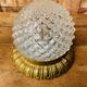 Vintage glass and brass ceiling light
