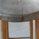 Vintage stool in patinated natural wood