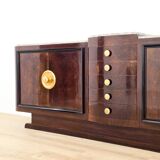 Art Deco sideboard in solid wood and marble