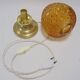 Amber glass lamp
