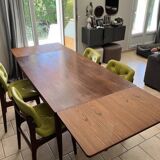 Vintage Scandinavian table in solid wood, to be refinished, original