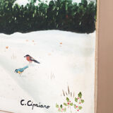 Painting on canvas Christine Cipriano, 20th century