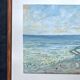 Tableau post-impressionniste à l'aquarelle "Plage de Guéthary" Pays Basque, 1920