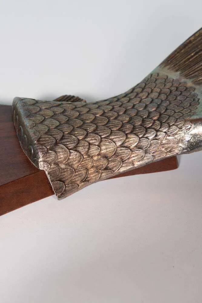 Vintage wooden presentation platter, fish platter.