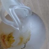 Vase patte de verre signé