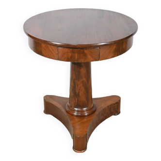 Mahogany pedestal table, Empire period, early 19th century