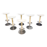 Ensemble de 6 tabourets de bar Arper, années 1990