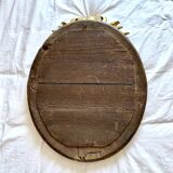 Antique oval mirror from the 19th century