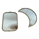 Duo of moon and rectangle mirrors