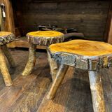 Brutalist tripod stool