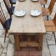Loom table in solid oak 240 x 58 cm. 1920.