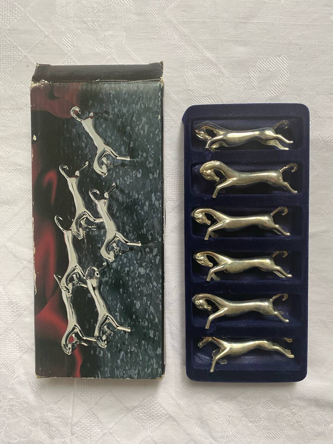 Vintage horse knife holder