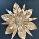 Vintage wall lamp golden leaves