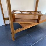 Scandinavian teak bar serving table