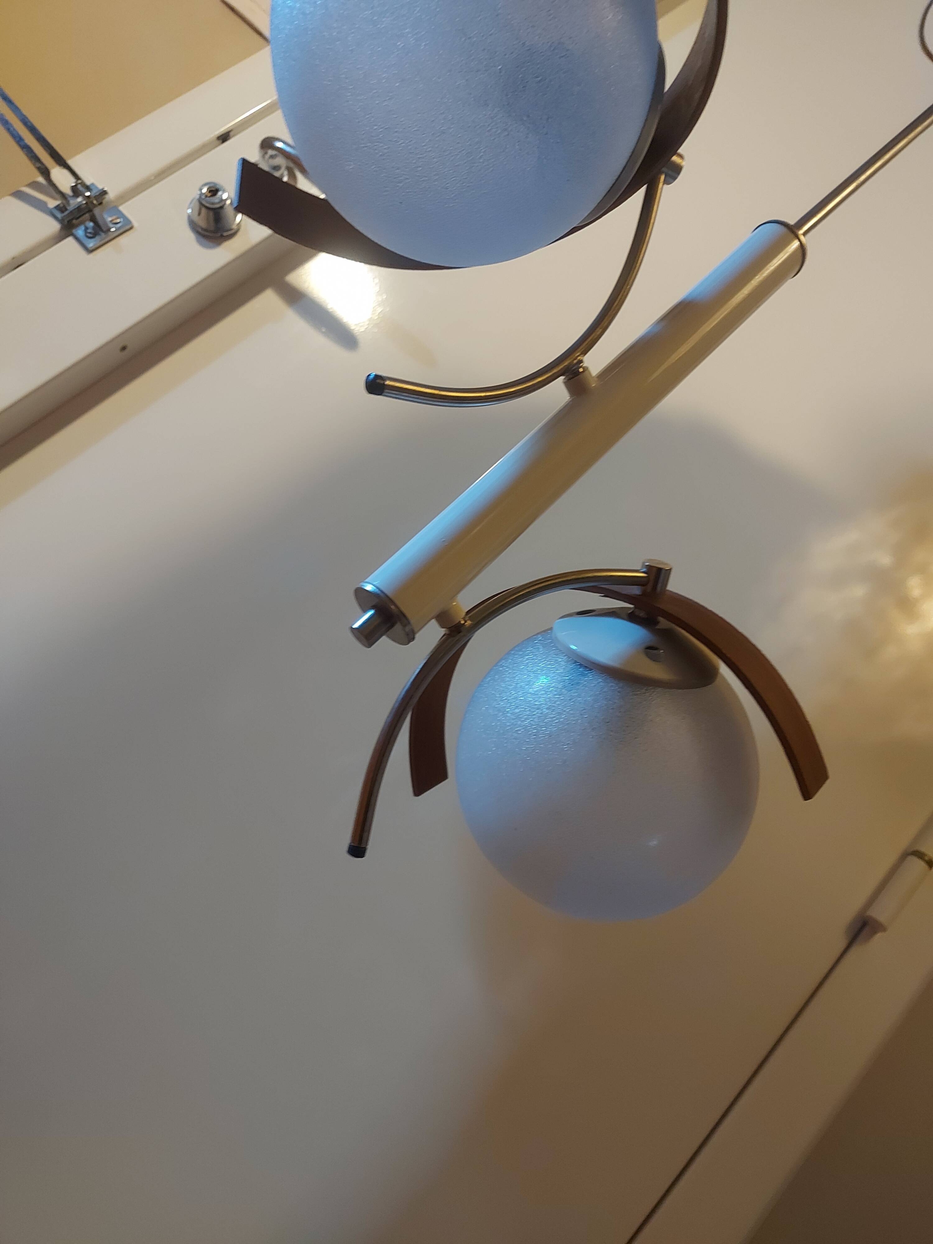 Vintage suspension lamp 50s