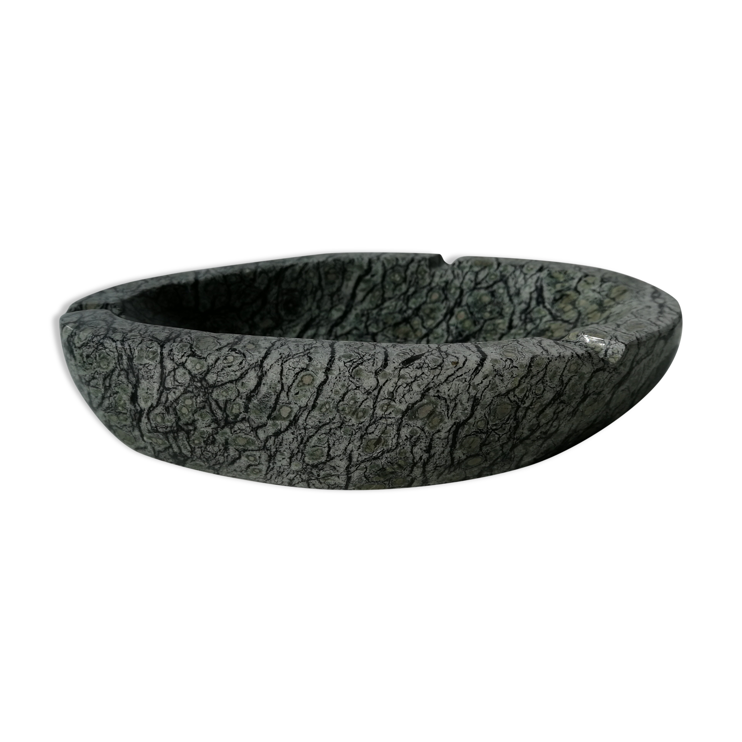 Gray marble ashtray
