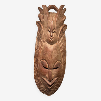 Mahogany African art mask