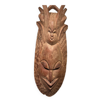African art mask in mahogany