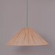 Vintage pendant light in pleated fabric