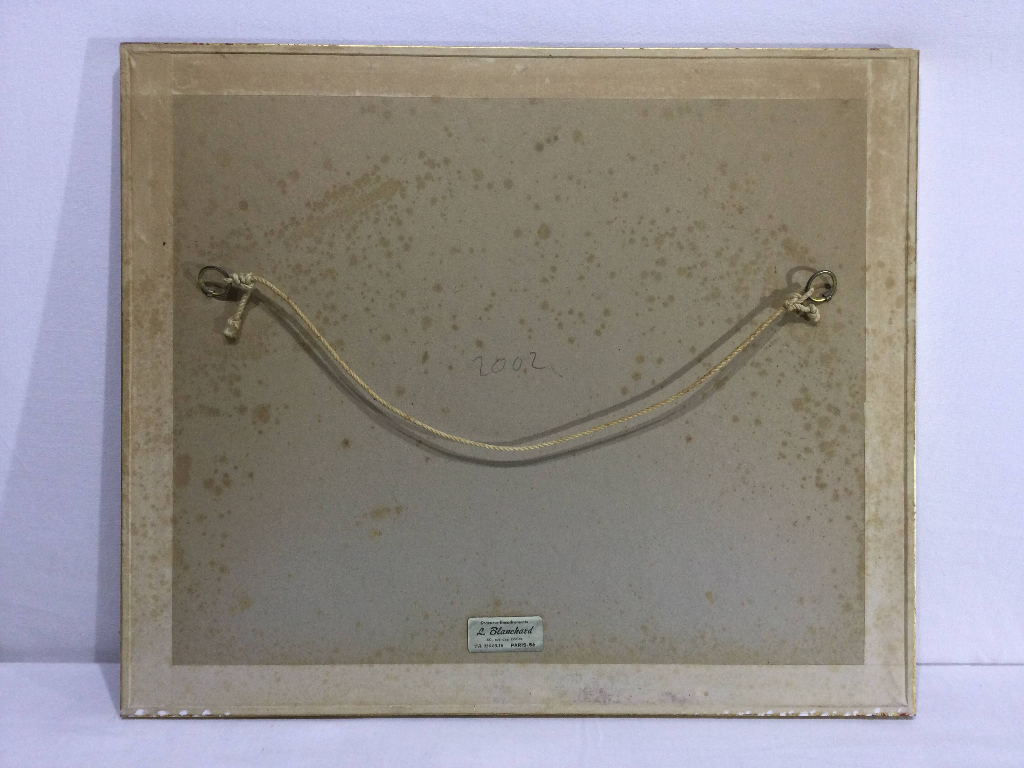 Henri Verge Sarrat – Drawing on watercolor “Oasis”