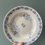 Set of 9 hollow plates 1900 "Butterfly" FF Pexonne