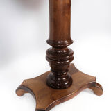 Side table of dark wood with storage