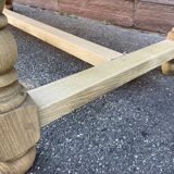 Monastery style dining table raw natural oak
