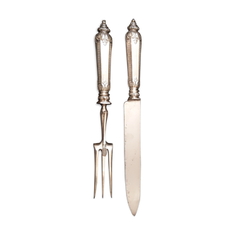 Solid silver leg covers stuffed