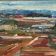 Original Swedish Oil on Canvas – “Landscape” by Jerzy Luczak‑Szewczyk (1923–1975)
