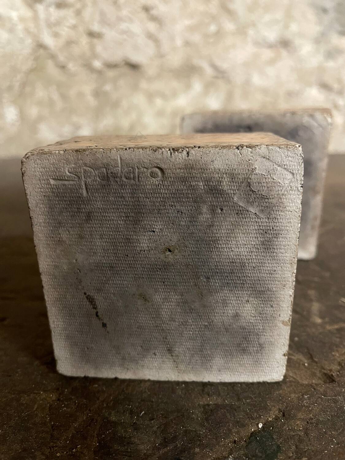 Pair of vintage candlesticks by spadaro – glazed ceramic