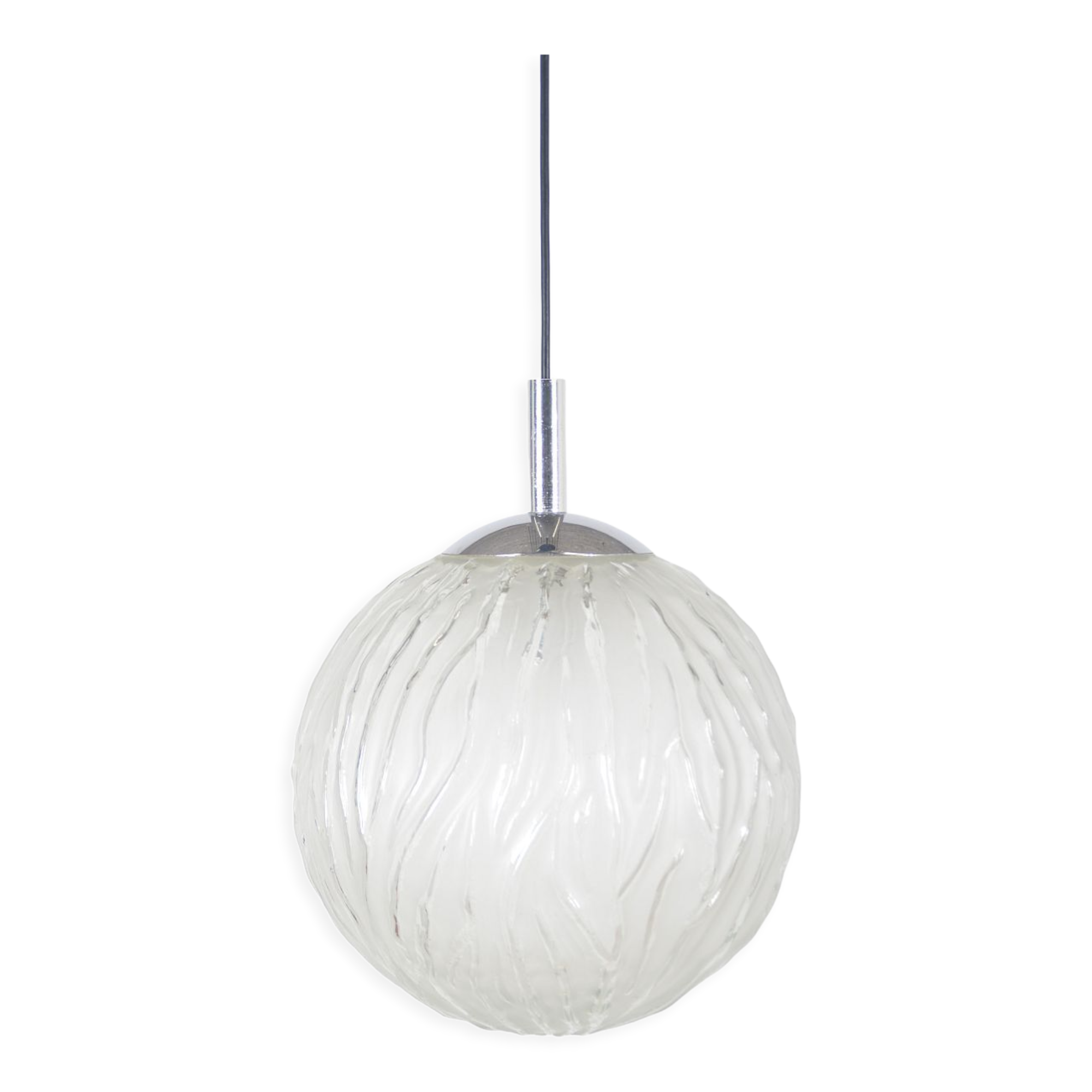 Mid-century globe hanging lamp, 1970s