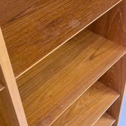 Large vintage teak bookshelf by Hundevad & Co., 1960s
