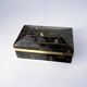 Tessellated faux tortoiseshell & brass jewellery box, Italy, 1970s