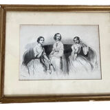 Antique print lithograph Victor Dollet 19th