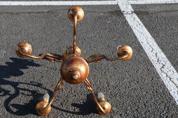 Chandelier 5 branches skated